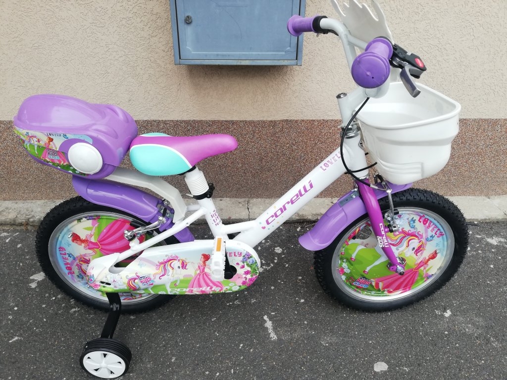 Új CORELLI LOVELY UNIKORNIS 16″gyerek alu-vázas kerékpár!